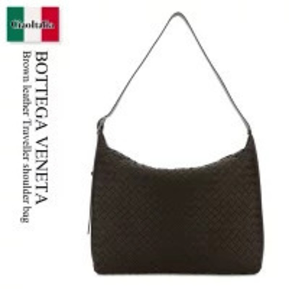 Bottega Veneta Bag Handbag Brown Leather Travel ler Shoulder